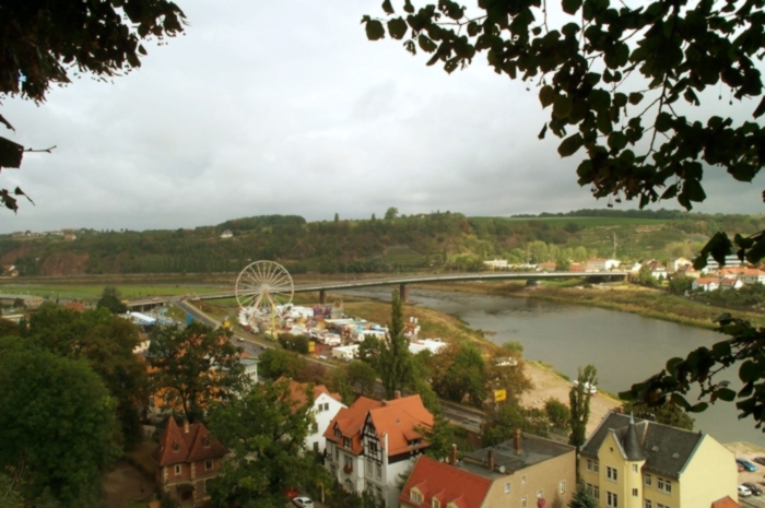 Blick zur Elbe